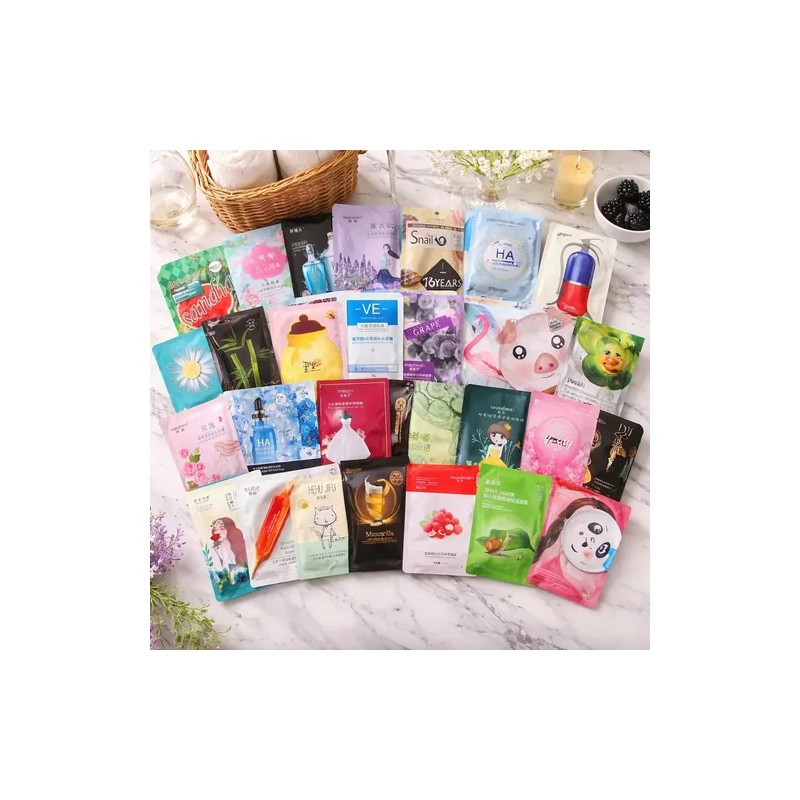 100 Mascarillas Hidratantes Facial Coreanas Kawai