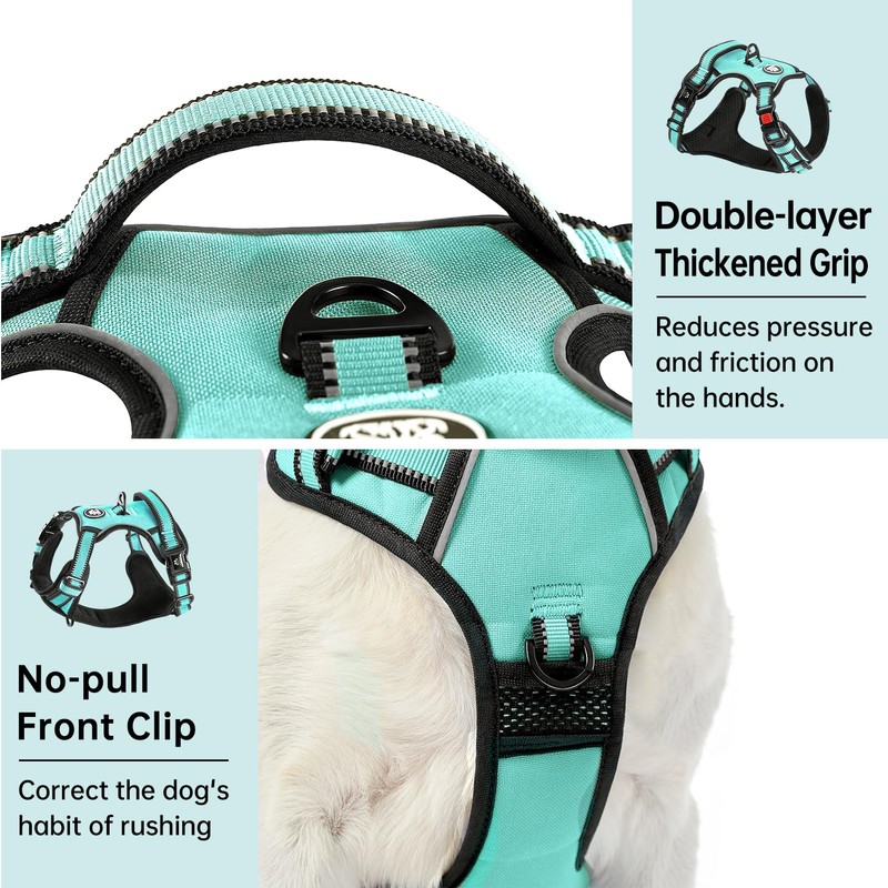 IVY&LANE No Pull Dog Harness with Leash Set, Reflective No