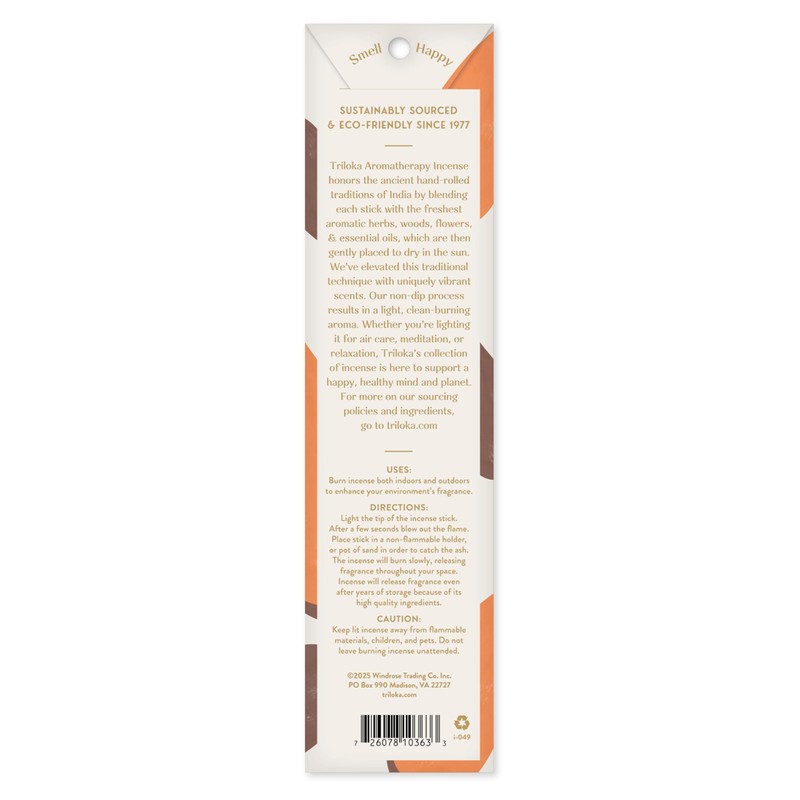 Triloka Original Incense, Ginger, 10 Sticks