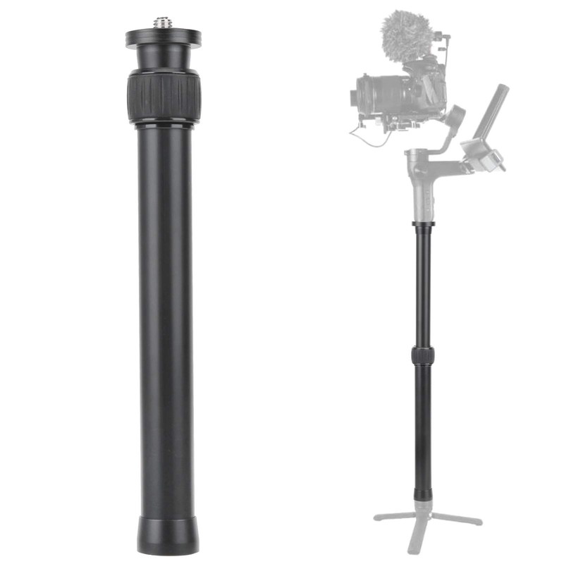 QANYEGN Tripod Extension Tube, 2 Section Aluminium Tripod Extender, Tripod
