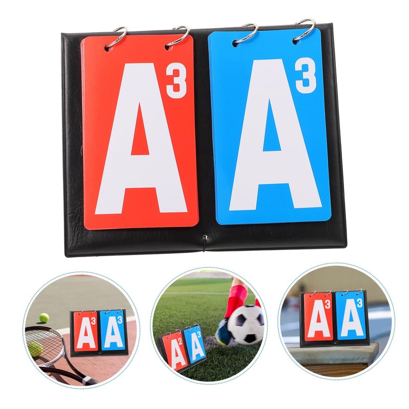 WHAMVOX Portable Flip Scoreboard for Basketball Volleyball and Sports Easy