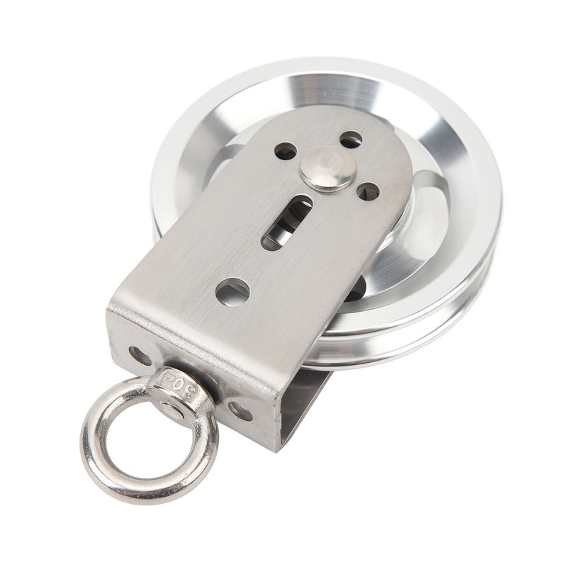 Cable Pulley Wheel Stainless Steel 360 Degree Rotation Traction Wheel