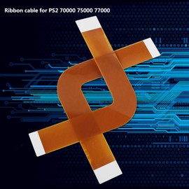 Qinlorgo Cable de Cinta para PS2 Slim, Pieza de reparación de Cable Flexible de Cinta Plana de 2 Piezas 7W Lente láser de Recogida para PS2