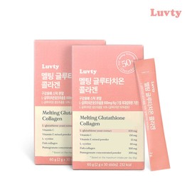 Lovety Rubti High-Concentration Glutathione Collagen Powder 2g 30 Packs 2 Boxes / 럽티 고함량 글루타치온 콜라겐 분말 2g 30포 2박스