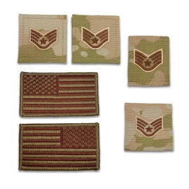 Insignia Depot US AIR FORCE STAFF SERGEANT RANK AND REVERSE OCP SPICE BROWN