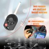 Sianxaido Key Fob Shell Case 3 Buttons Strip Key Form