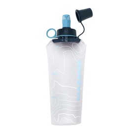 Mazama Aqua Bend Collapsible Soft Sport Water Bottle/Flask/Canteen. Ultralight and Eco-Friendly. Ideal for Running, Hiking, Cycling, Climbing. Fits Most Hydration Vests. (Glacier, 750ml)