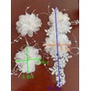 3 Pcs/Set Crystal Three-Dimensional Flower Decoration Patch Trim Shiny Hand-Stitched