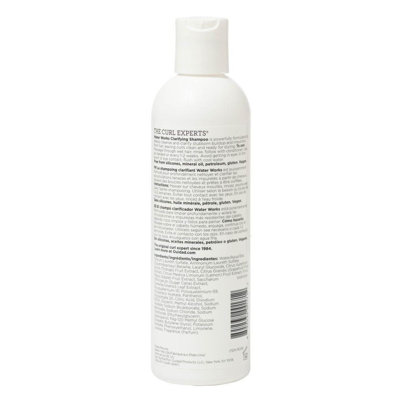 Ouidad Water Works Curly Hair Shampoo, Clarifying Shampoo for Build