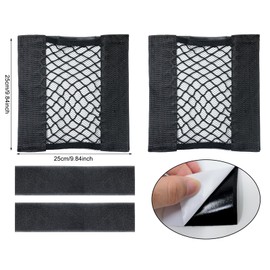 yueton 2SET Storage Net Bag Wall Mounted Storage Mesh Bag Small Cargo Mesh Bag Elastic Storage Bag for Home Storage Camping Vehicle Storage Travel