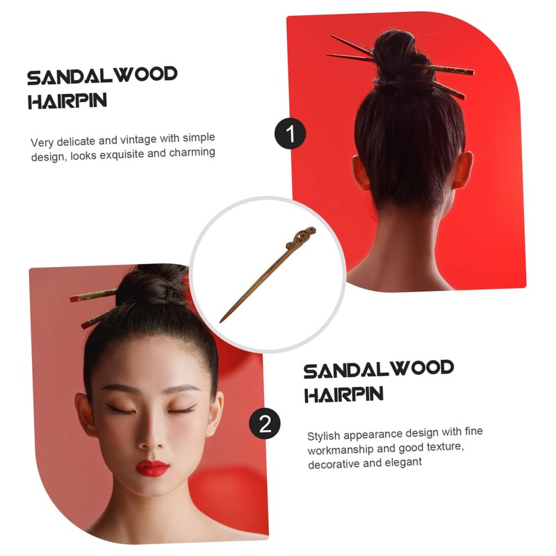 PACKOVE Elegant Decorative Hair Pins for Women Hair Stick Accessory