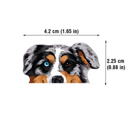 WIRESTER Fresh Scented Car Air Freshener Vent Clip, Decorative Accessories, Interior Decoration for Cars - Merle Aussie Australian Shepherd Dog
