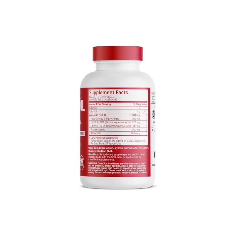 Bronson Antrtico Krill Aceite 1000 Mg Con Omega-3S Epa, Dha,
