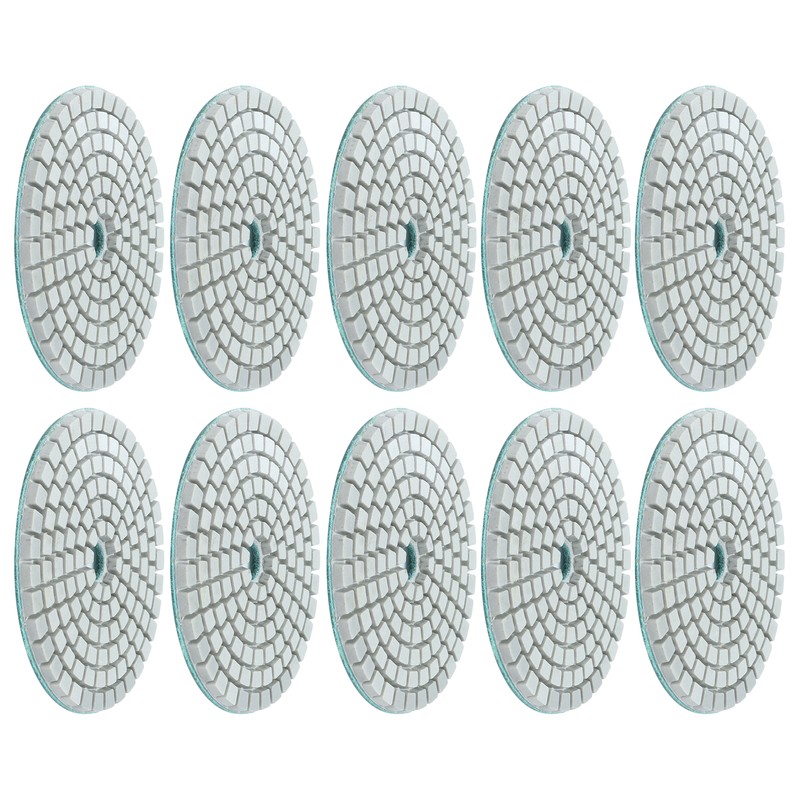 10Pcs 3in Diamond Wet Polishing Pad Soft Grinding Discs Polisher