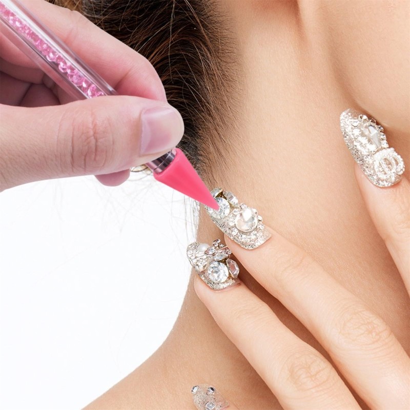 3 Pack Rhinestone Picker Tool Dotting Pen with 3 Wax