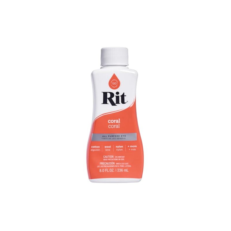 Rit All Purpose Liquid Dye Coral 236ml