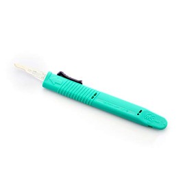 MediChoice Surgical Scalpel, Safety, Retractable Blade, Stainless Steel, 15, 1314SCPL15 (Box of 10)