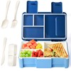 Biioistle Bento Box Lunch Box, 4 Compartments Lunch Box with