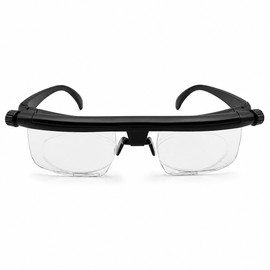 Adjustable Reading Glasses with Variable Focus Lens – +3D to +6D Zoom Eyewear for Reading, Screens and Close-Up Tasks