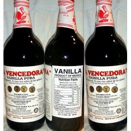 La Vencedora 3 X La Vencedora Mexican Vanilla Extract 31.78oz - Product From Mexico