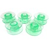 5 green bobbins for Husqvarna Viking Group 5, 6, 7 (Designer I,