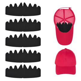 Baseball Caps Inserts Flexible Washable Reusable Hat Felt Shapers Hat Sweat Liner Hat Support Brim for Fitted Ball Sports Cap Insert, Black, One Size