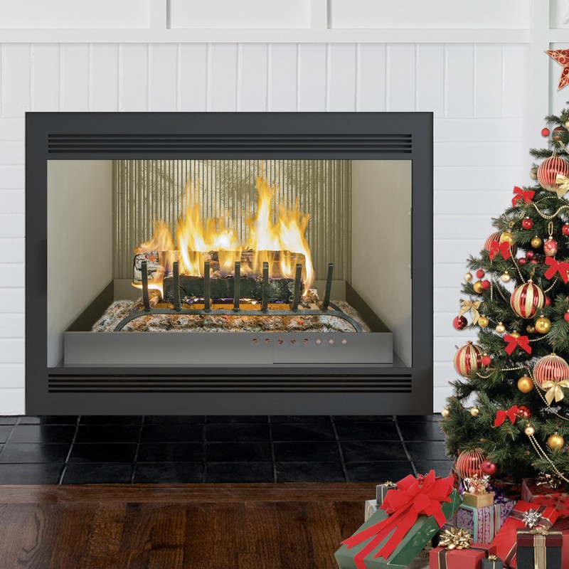 Daisypower Fireplace Tray with Handles, Expandable/Adjustable Ash Pan Ember Holder,