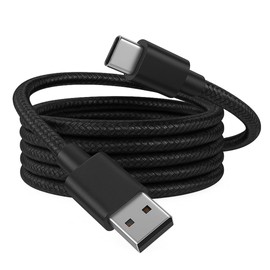 USB C to USB A Charging Cable 6ft Fast Charging Cord with Power Delivery, Durable Nylon Braided Tangle-Free Design, High-Speed Data Transfer, Type C to A Charger Cable for Phones, Tablets, Laptops