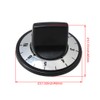 BQLZR 49x30mm Black Replacement for Electrical Knob Kit Range Knob