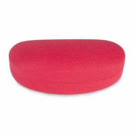 LAGO TERRA Portable Hard Shell Case For Glasses and Sunglasses (Large) - Pink
