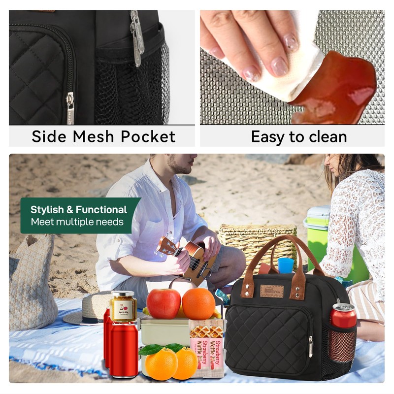 HOMESPON Insulated Lunch Bag for Women Men Ladies Work Adult