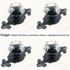 Kelier Crystal Glass Cabinet Knobs, [8 Pack] Elegant Diamond Drawer