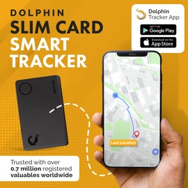tag8 Dolphin Smart Sleek Wallet Tracker Card, Wallet Finder, Item Locator, Bluetooth Locator for Phone, Luggage, Passport, Works with Android & Apple Devices, Comes with 36-Month Battery Life, Pack 2