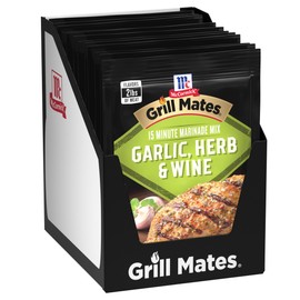McCormick Grill Mates Garlic, Herb & Wine Marinade Mix, 0.87 oz (Pack of 12)