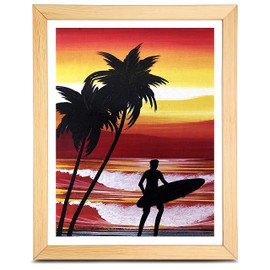 ARTIQO DIY Canvas Stretcher Bars 16x20 Inch Canvas Frame - Easy to Assemble, Gallery Wrap Oil Frame Kits Canvas Wood Stretcher Bars- for Oil Paintings, Prints, Paint by Numbers & Posters