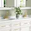 4 inch Brushed Gold Bathroom Sink Faucet with Pop-up Drain
