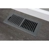 Rocky Mountain Goods 4” X 10” Dark Grey Floor Register
