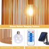 Solar Pendant Light Outdoor Hanging Lantern Solar Outdoor Chandelier with