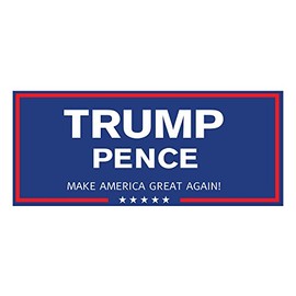 Wet Paint Printing + Design Trump Pence Blue Bumper Sticker Decal