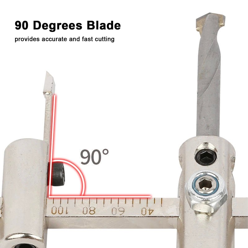 Adjustable Hole Saw, 1-5/8" to 8" Hole Saw for Recessed