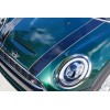 The Pixel Hut Black Hood Bonnet Stripes Decals for Mini