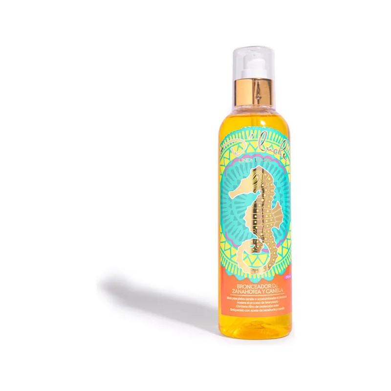Aceite Bronceador Zanahoria Betacaroteno D'Luchi Cuerpo Resistente Agua 250mL