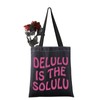PWHAOO Delulu Life Tote Bag Delulu Is The Solulu Tote