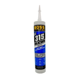 Generic BOSS® 315 100% RTV Professional Silicone Weatherproof Rubber Adhesive Sealant, 137616 - Clear, 10.1oz