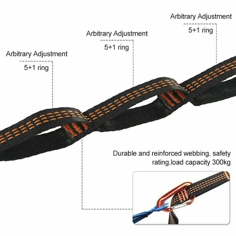 Hammock Straps 2 Pack – Heavy Duty 2M Tree Hanging