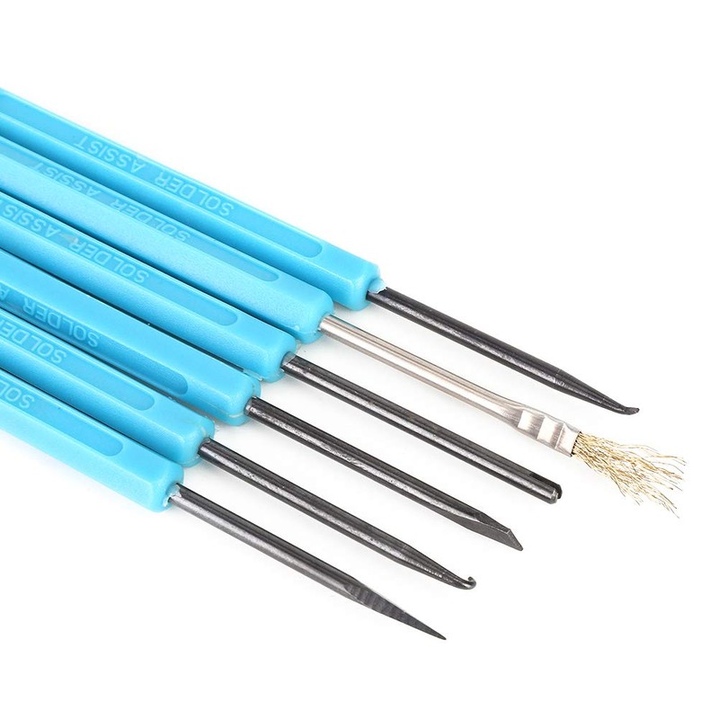 Mxtech Soldering Pick Set, Double-Headed Soldering Aid Tool, 6 Pieces,