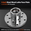 Wood Lathe Steel Faceplate 4",Faceplate for Wood Lathe,Lathe Face Plate