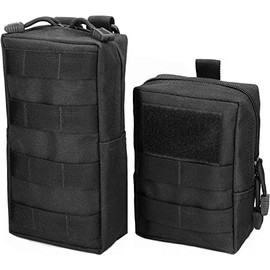 YONCONO 2 Pack Molle Pouches, Tactical Compact Water-Resistant EDC Utility Pouch, Military Bags for Organize Small Gear Gadget