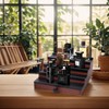 Fengligoo Cologne Organizer for Men - 4 Tier Brown Black
