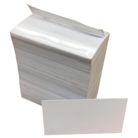 CinchSigns White Styrene Label Holder Chips for Gondola Shelves - Reusable Matte Plastic Price Tag Holders with Clear Visibility for Retail Store Displays - 2000-Pieces in 3.25" L x 1.235" H, 10mm